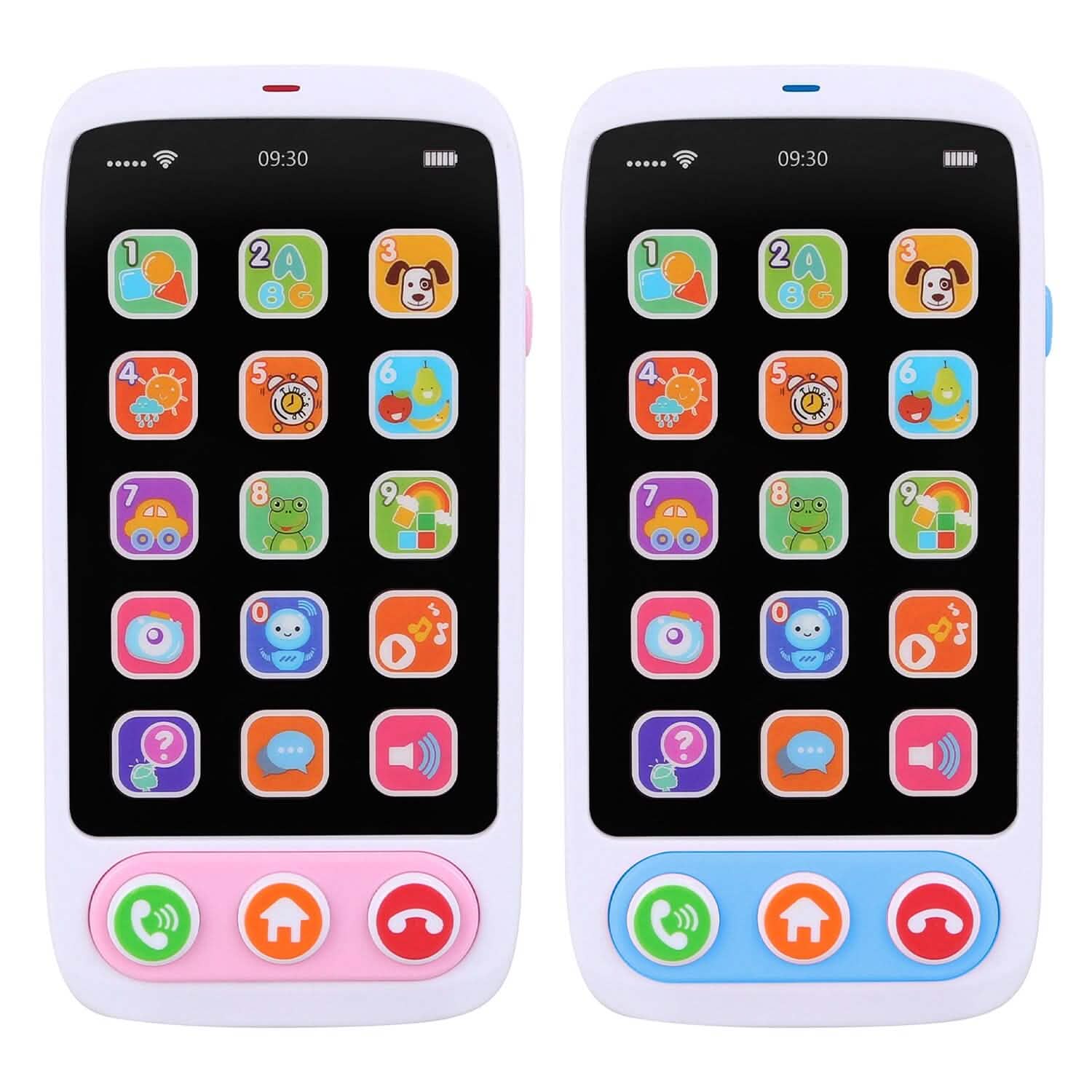 Téléphone Interactif Éducatif pour Bébé avec Musique et Lumières