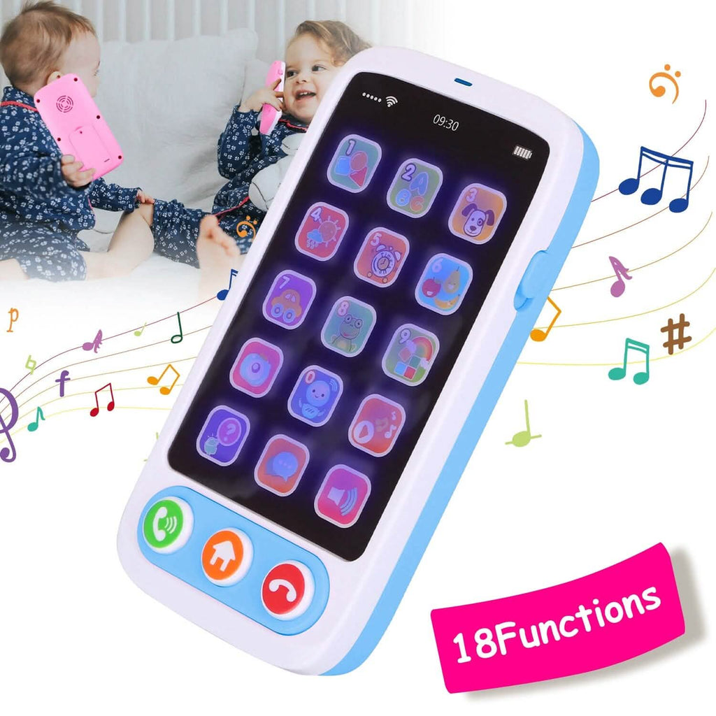 Téléphone Interactif Éducatif pour Bébé avec Musique et Lumières