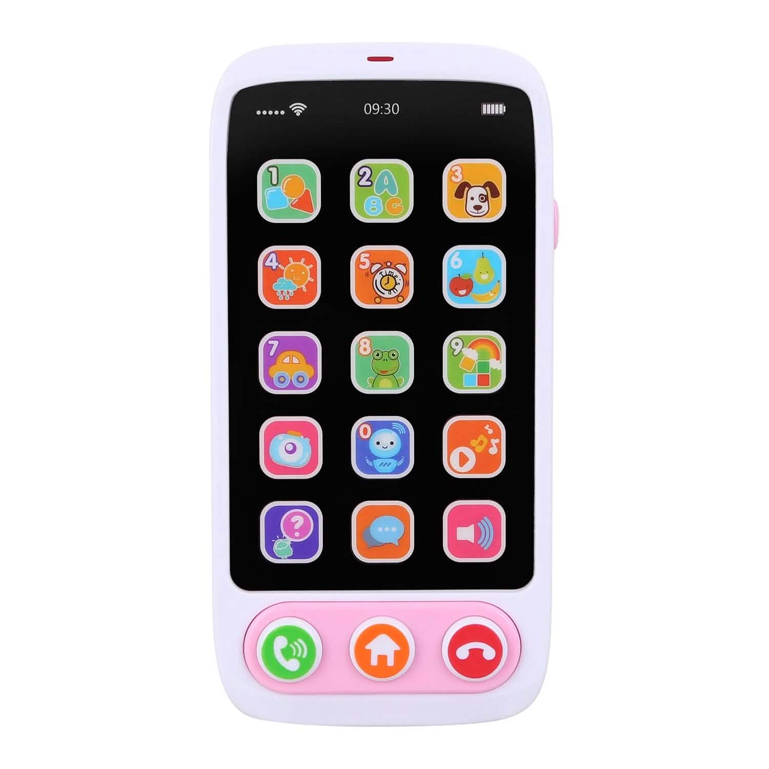 Téléphone Interactif Éducatif pour Bébé avec Musique et Lumières