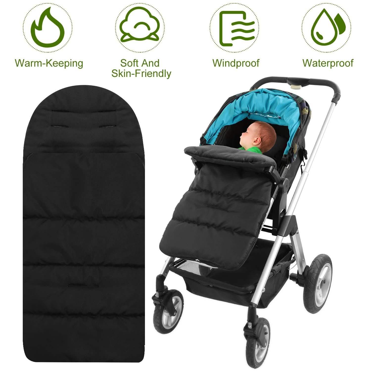 Sac de couchage pour poussette bébé, Chancelière nouveau-né, Couverture footmuff pour tout-petit