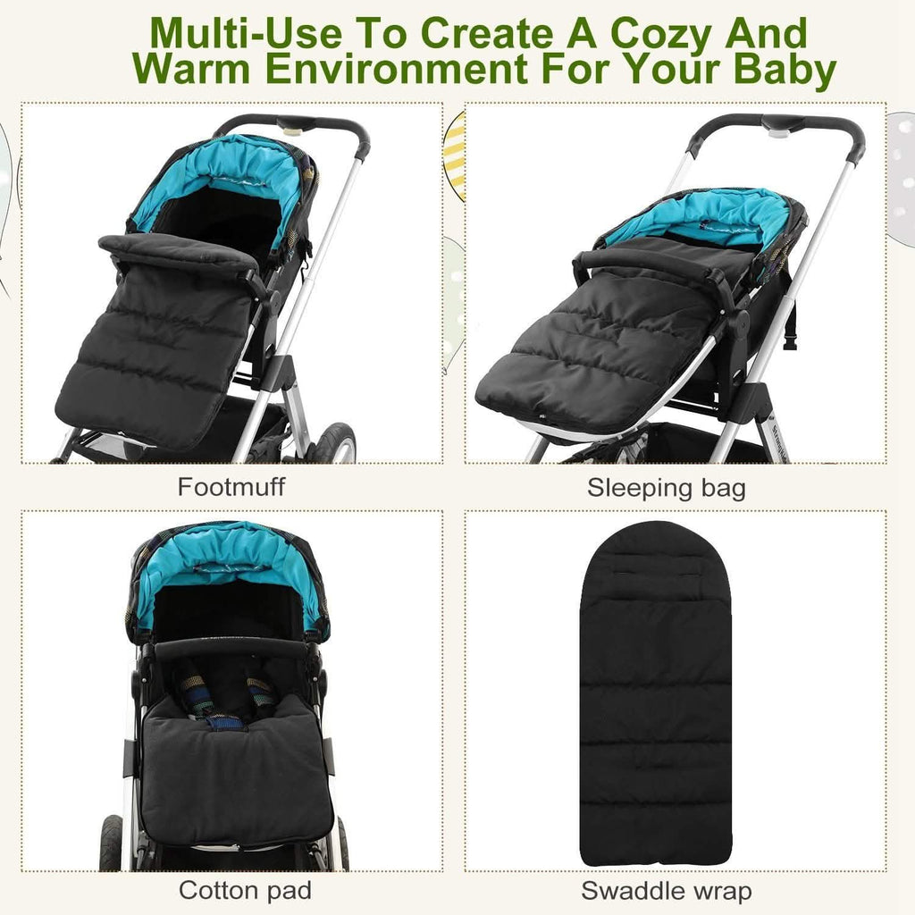 Sac de couchage pour poussette bébé, Chancelière nouveau-né, Couverture footmuff pour tout-petit