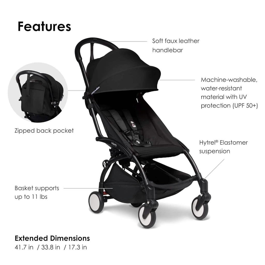 BABYZEN YOYO2 Stroller Lightweight & Compact - Black (Refurbished)