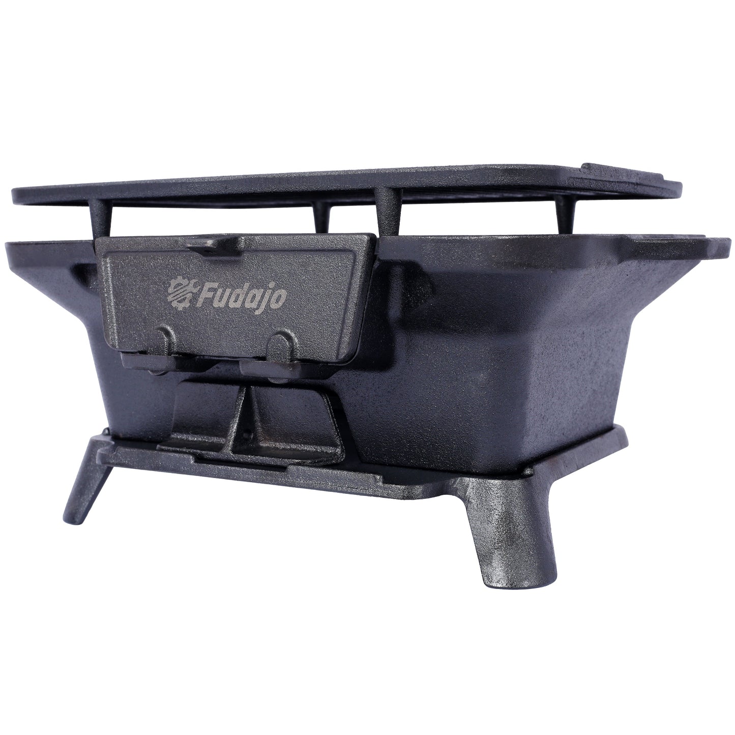 Oval Cast Iron Grill - Portable Outdoor Cooking
