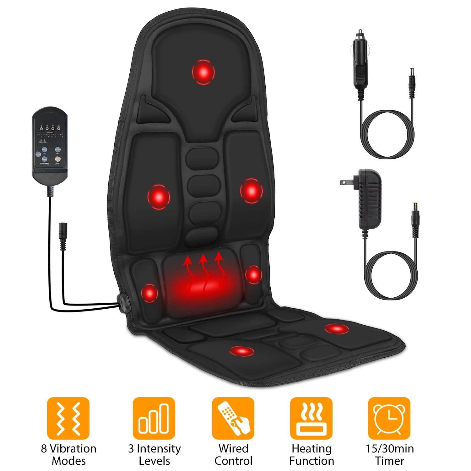 背中マッサージクッション 電動マッサージカーシート