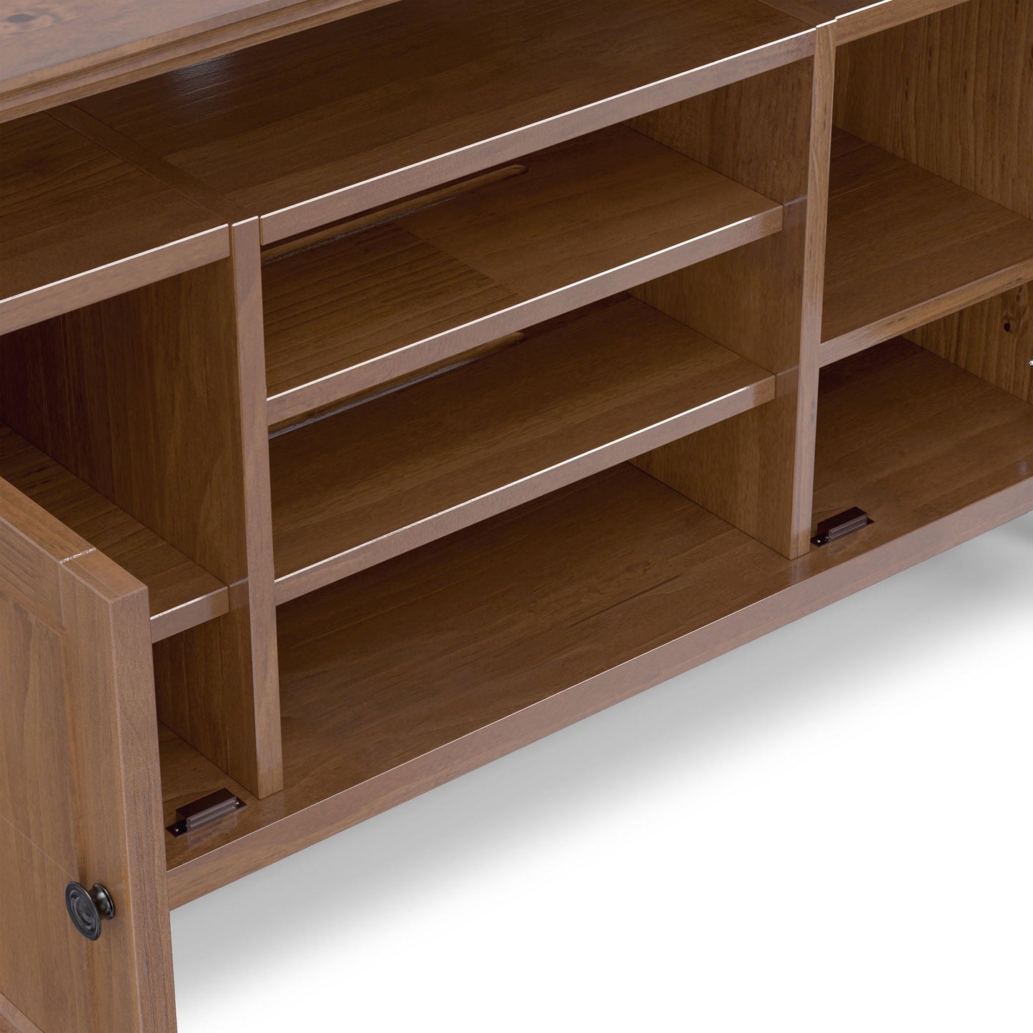 Amherst - TV Media Stand - Medium Saddle Brown