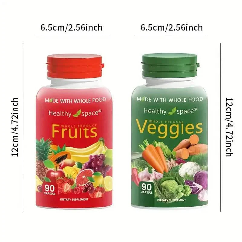 Lot de 2 : Complément alimentaire fruits et légumes Balance Of Nature