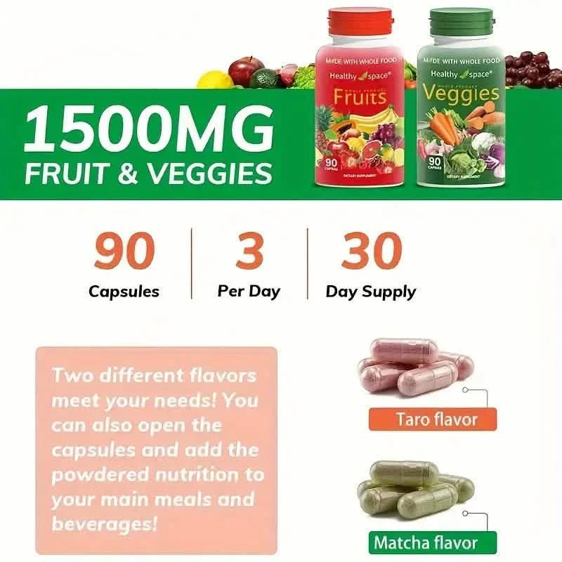 Lot de 2 : Complément alimentaire fruits et légumes Balance Of Nature