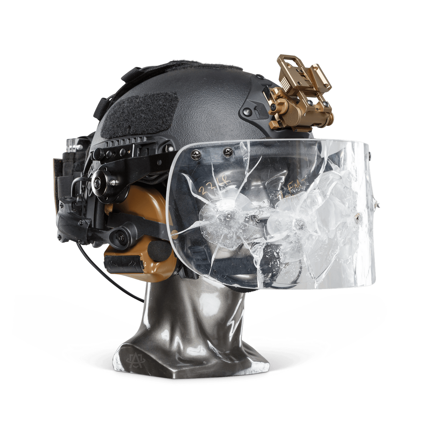 Ballistic Helmet with Face Shield - NIJ Level IIIA+