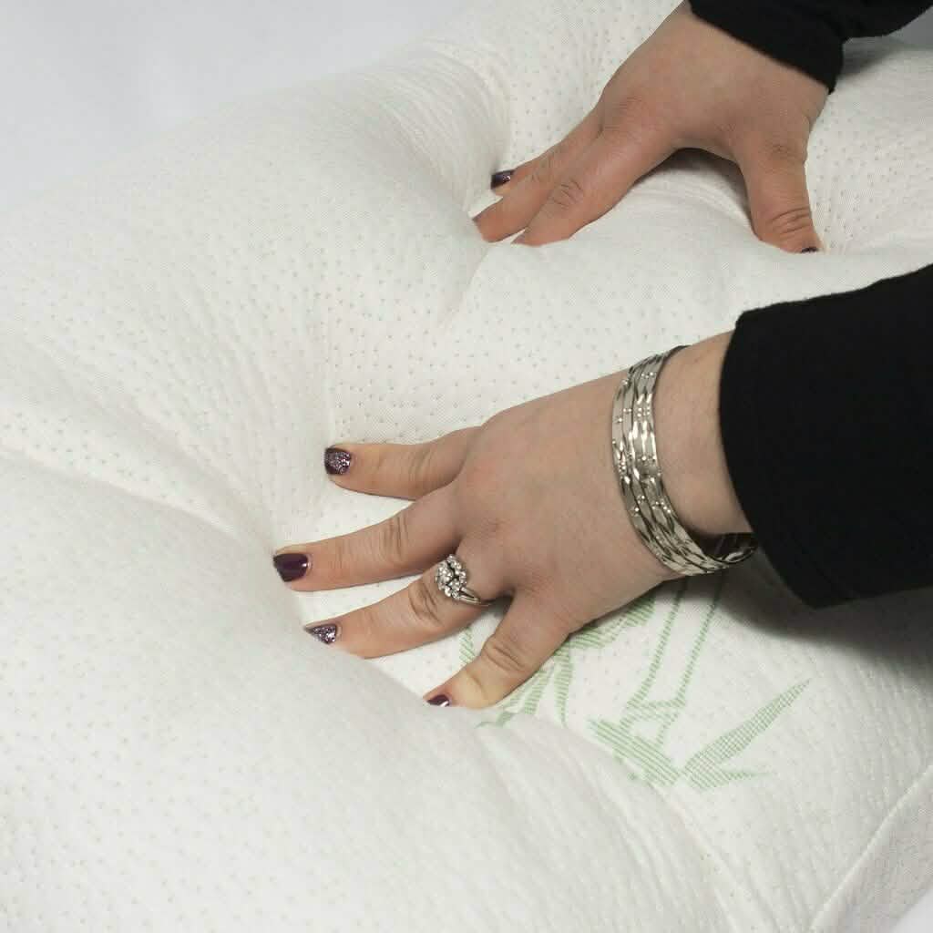 Lot de 2 : Oreillers à mémoire de forme Bamboo Comfort – Housse amovible hypoallergénique