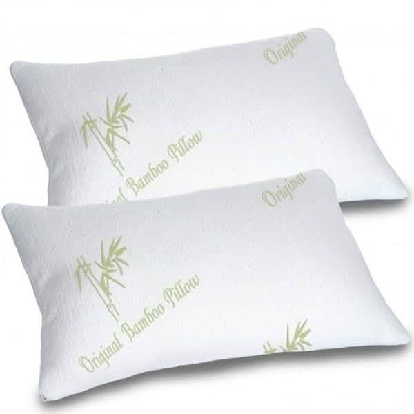 Oreiller hypoallergénique en mousse à mémoire de forme de bambou - Tailles assorties