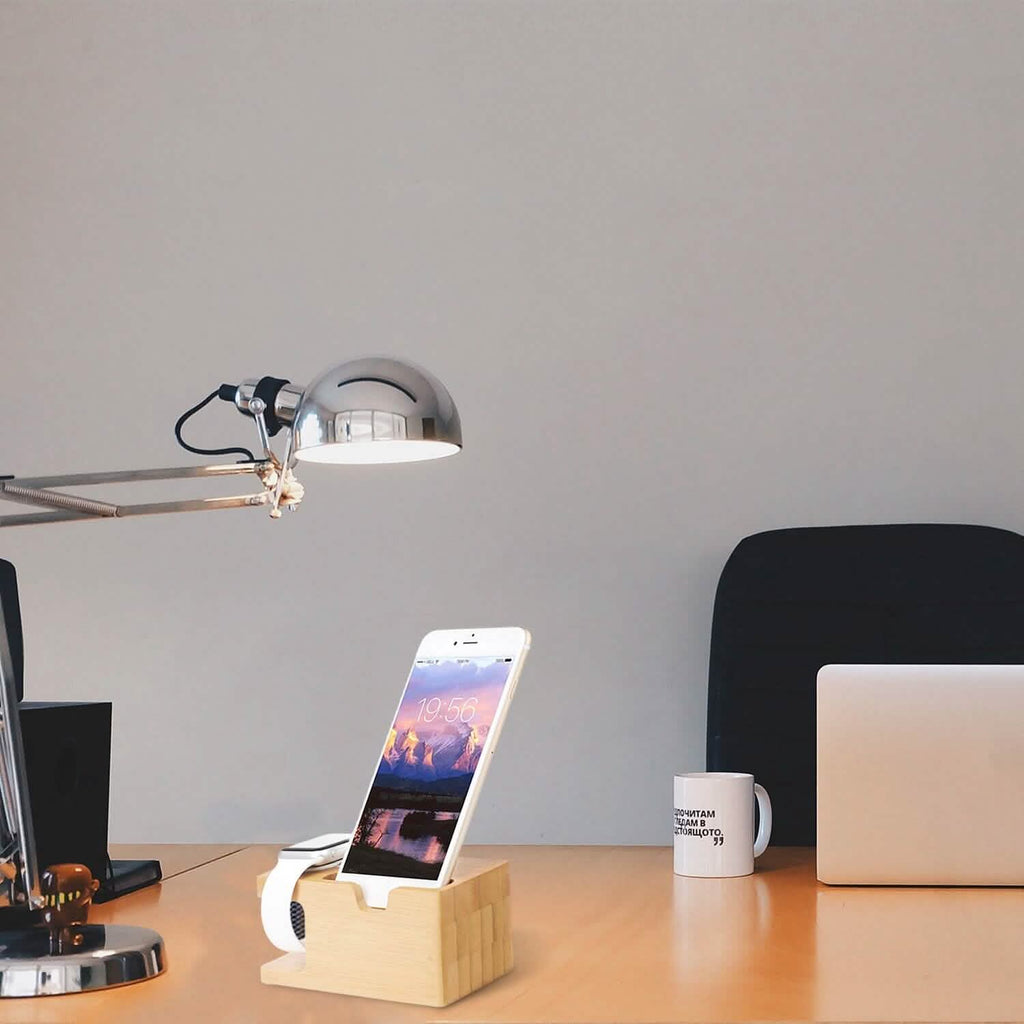 Bamboo Wood Charging Stand for Apple Watch
