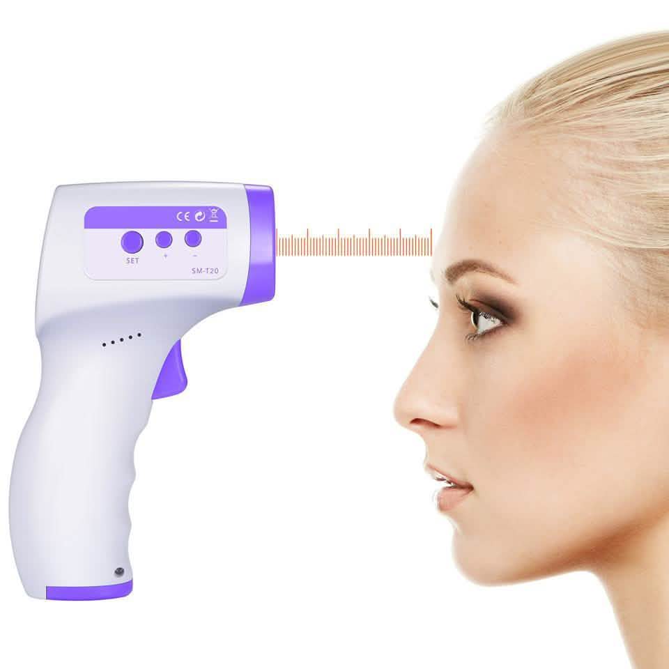 Thermomètre frontal infrarouge numérique sans contact Banne - SM-T20