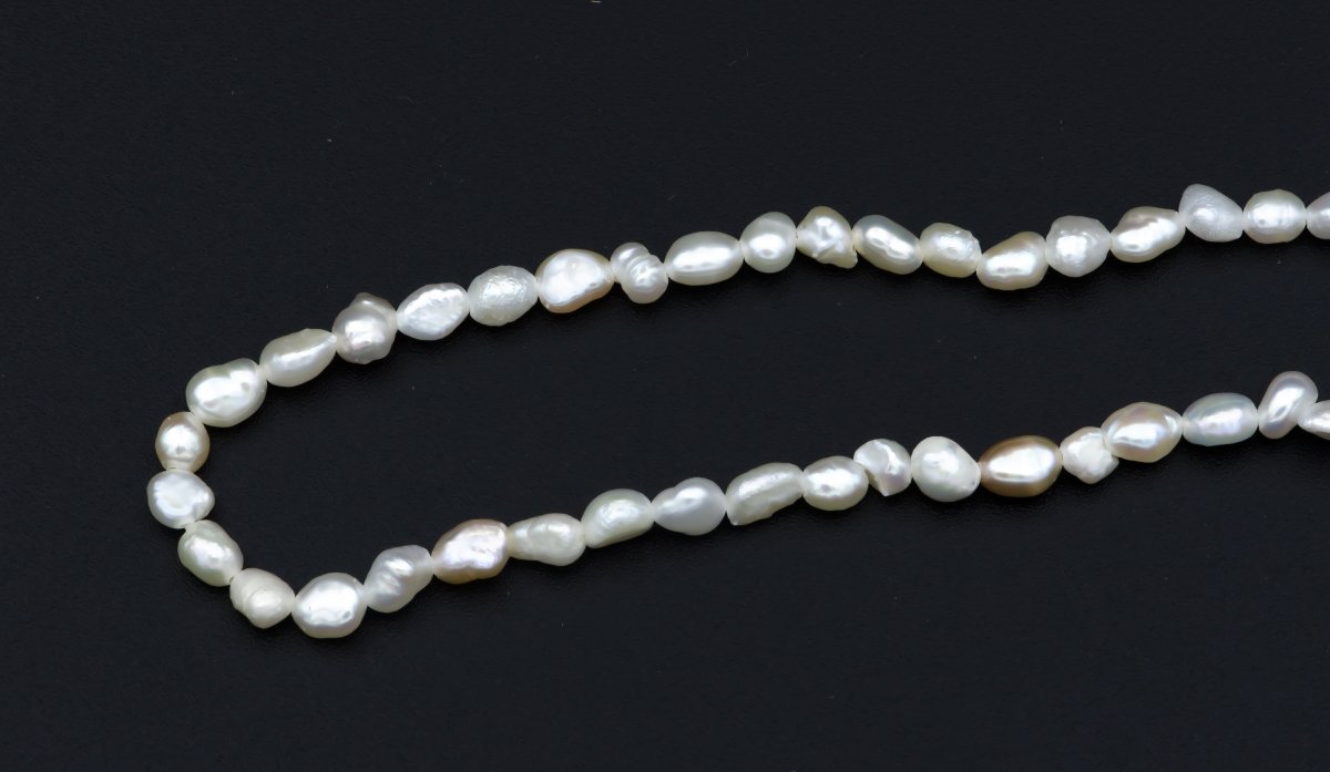 Baroque Freshwater Seed Necklace, Layering Necklace, Pearl Necklace, Beaded Necklace, Dainty Necklace Wedding Jewelry Christmas Gift | WA-512