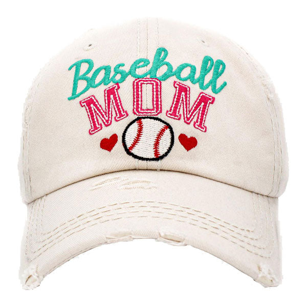 Baseball MOM Vintage Baseball Cap