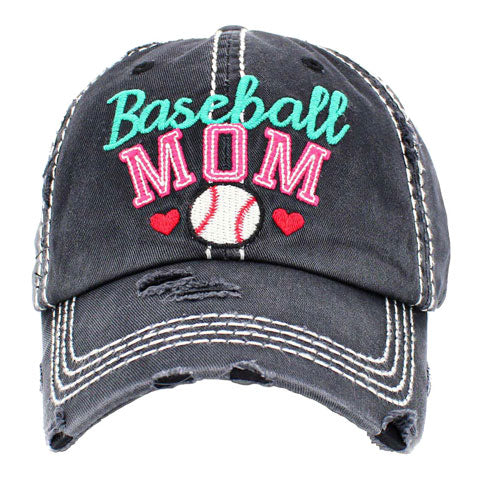 Baseball MOM Vintage Baseball Cap
