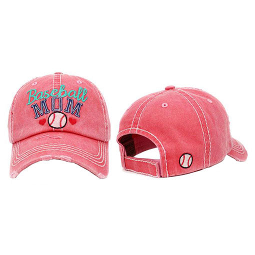 Baseball MOM Vintage Baseball Cap