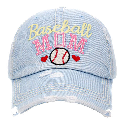 Baseball MOM Vintage Baseball Cap
