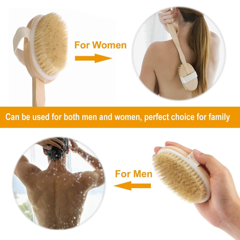 Brosse de bain 38 cm Nettoyant pour le dos du corps sous la douche