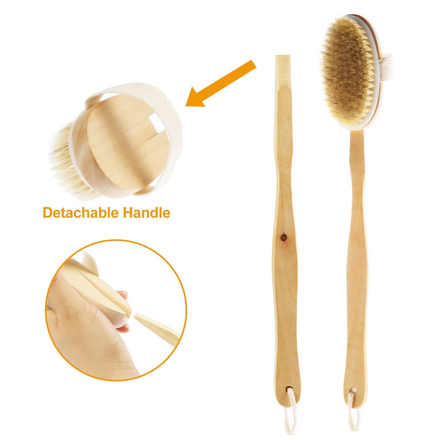 Brosse de bain 38 cm Nettoyant pour le dos du corps sous la douche