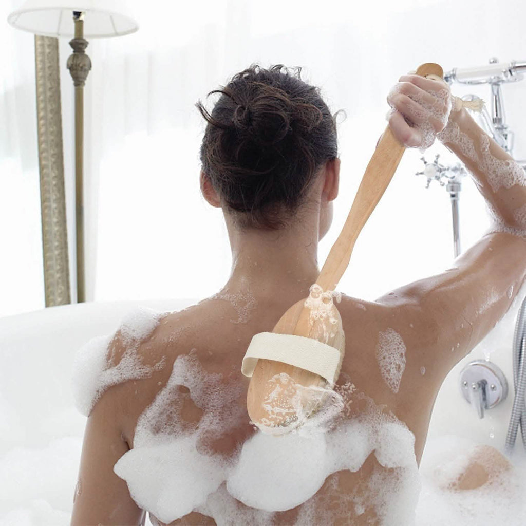 Brosse de bain 38 cm Nettoyant pour le dos du corps sous la douche