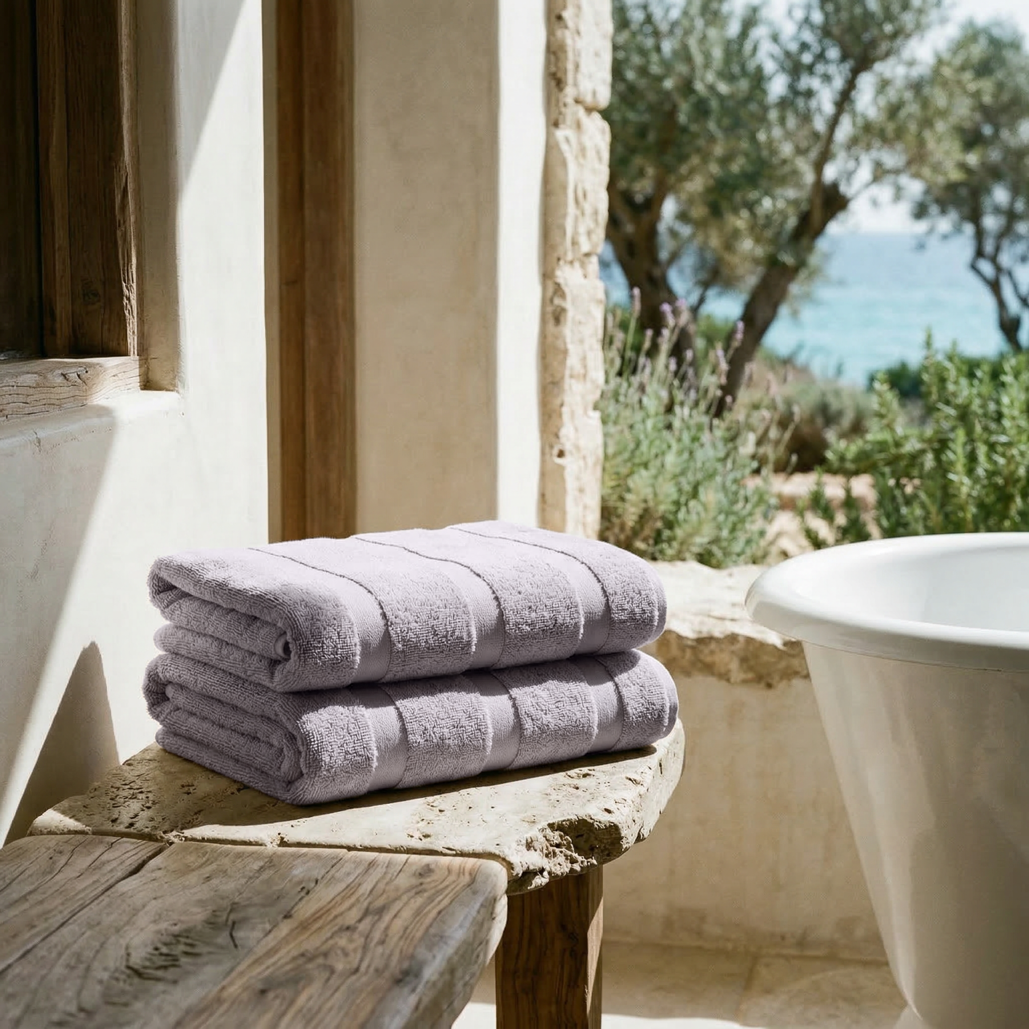 Serviettes Capri en coton australien