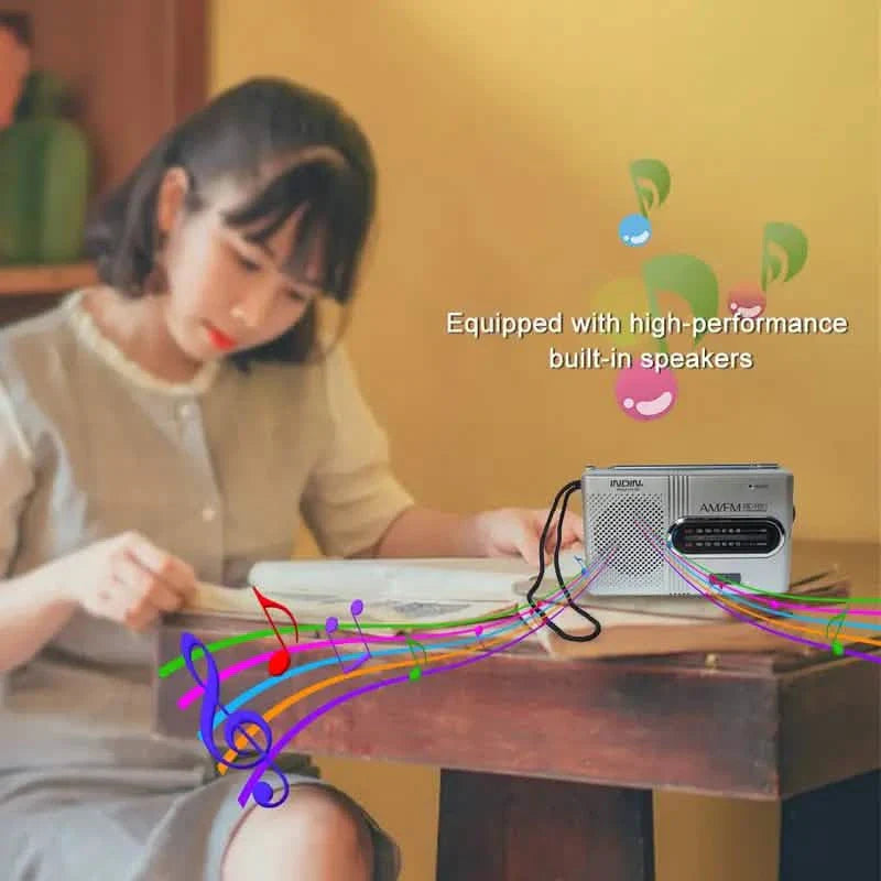 電池式ポータブルAM/FMラジオ