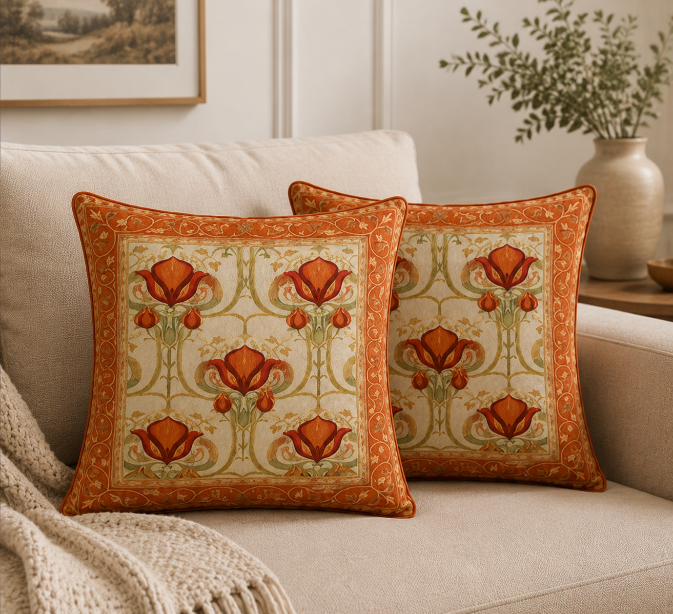 Persian-Inspired Luxurious Accent Cushions