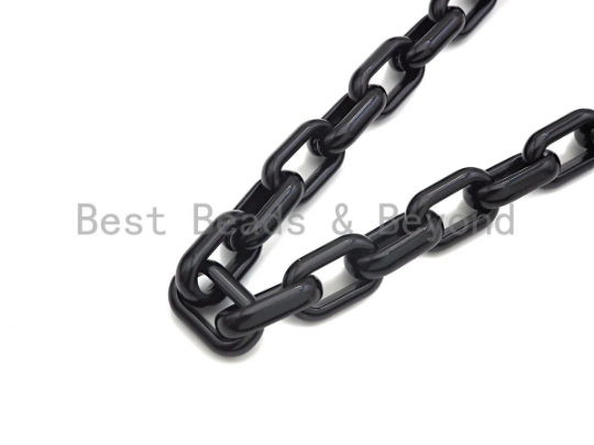 Enamel Chunky Oval link Chain, XL Enamel Oval link chain, E539