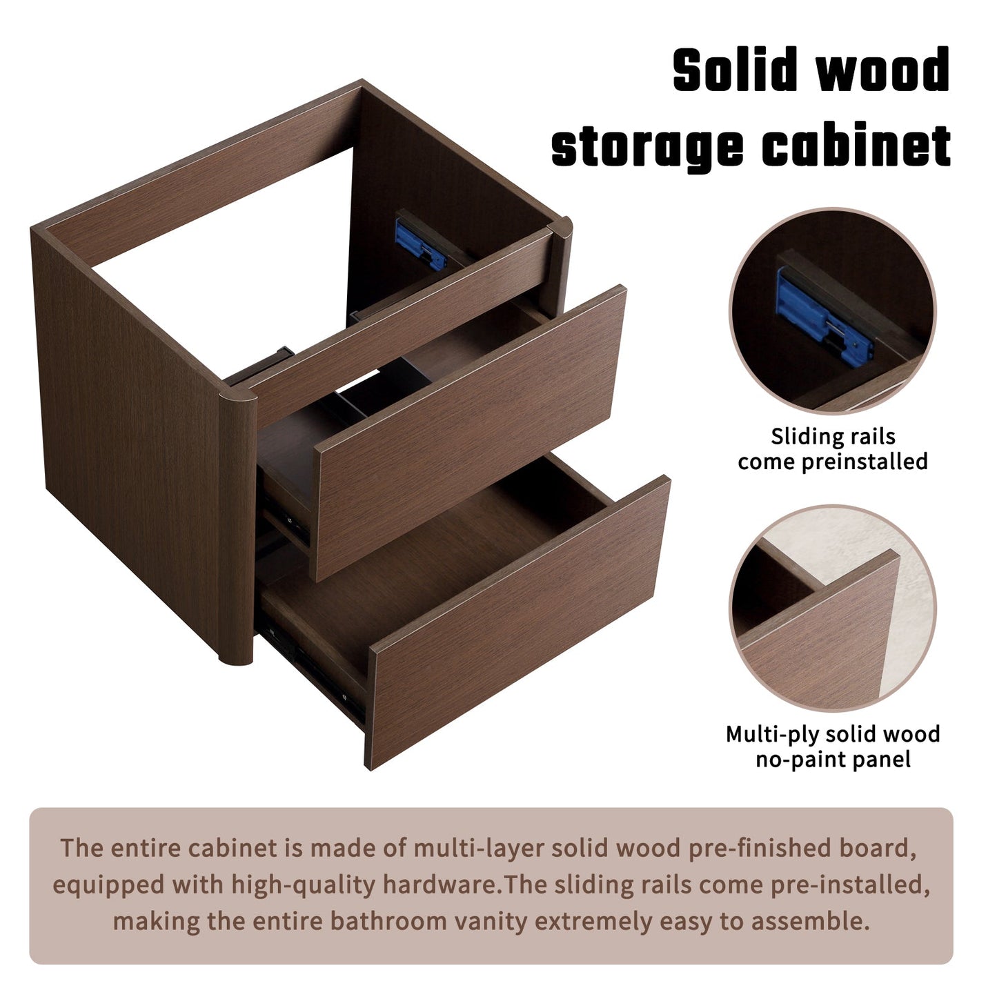 23x18x19 Inch Bathroom Vanity