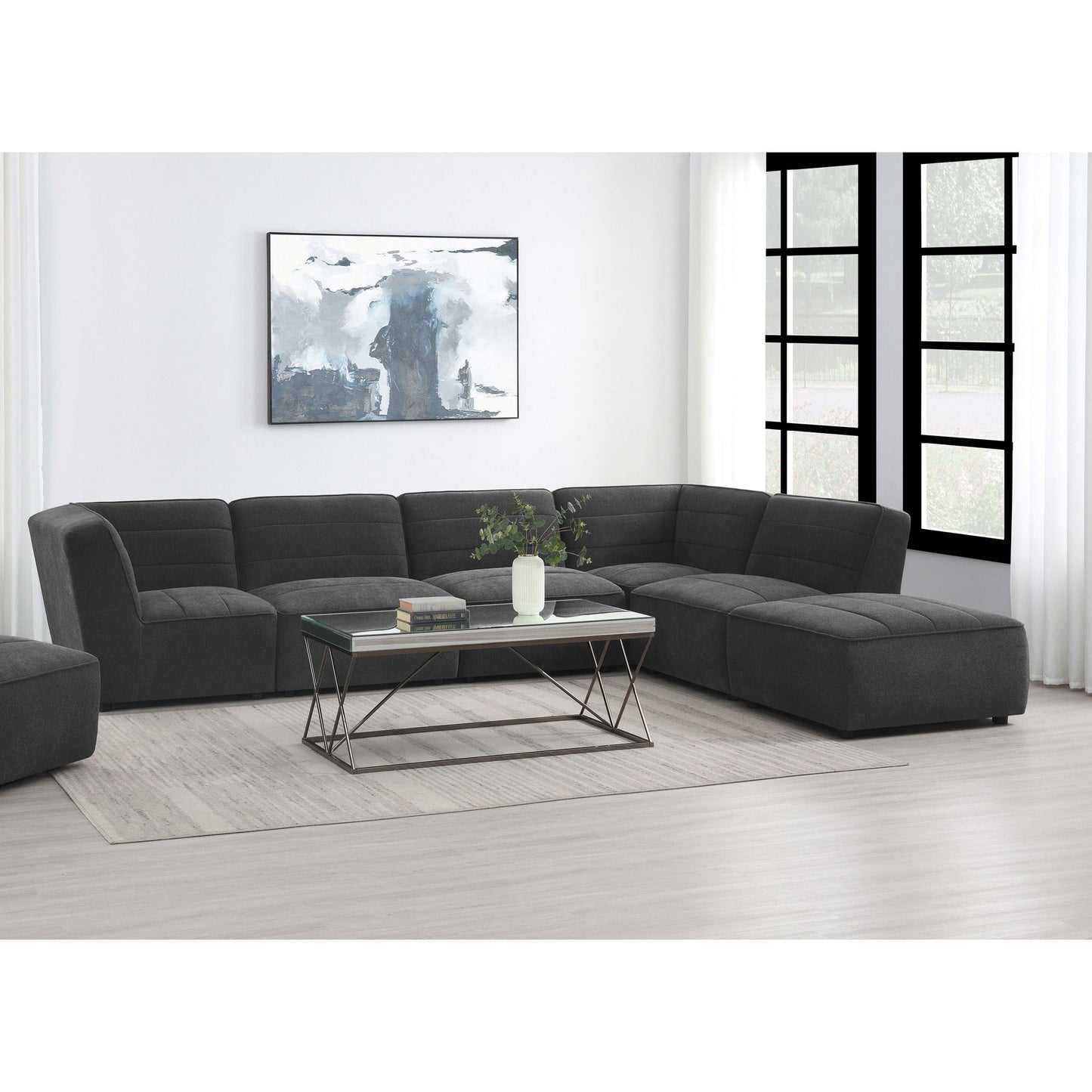 Vincent Dark Sectional Sofa