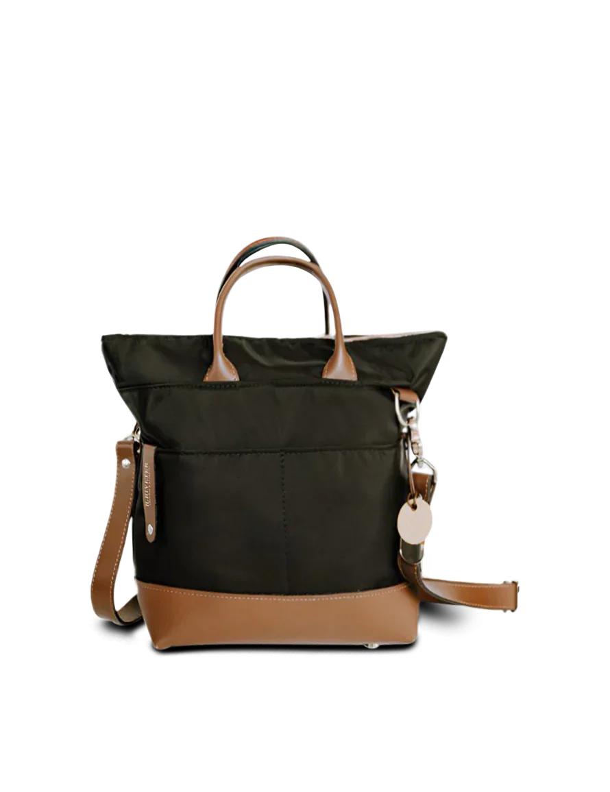 Otto | Black Nylon + Brown Leather