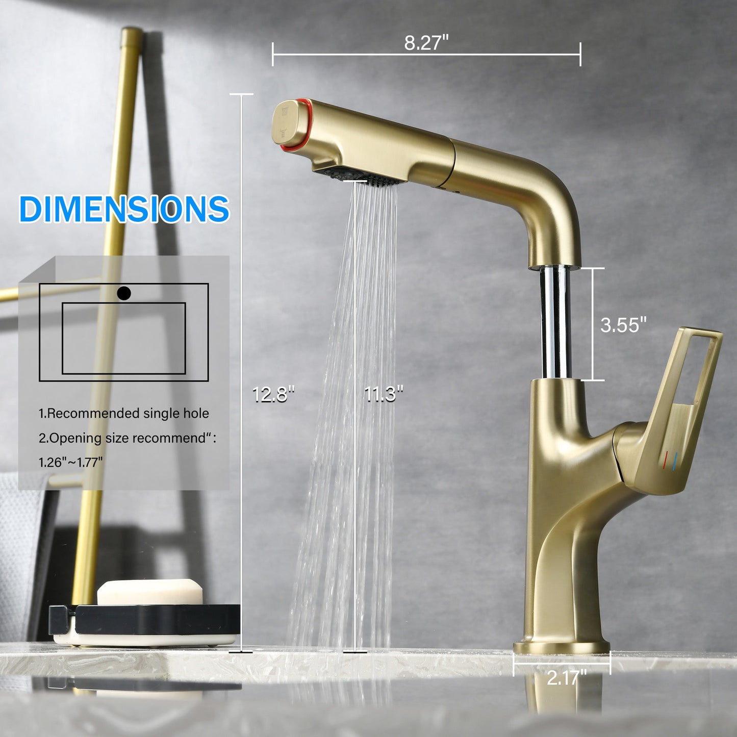 Brushed Bathroom Sink Faucet