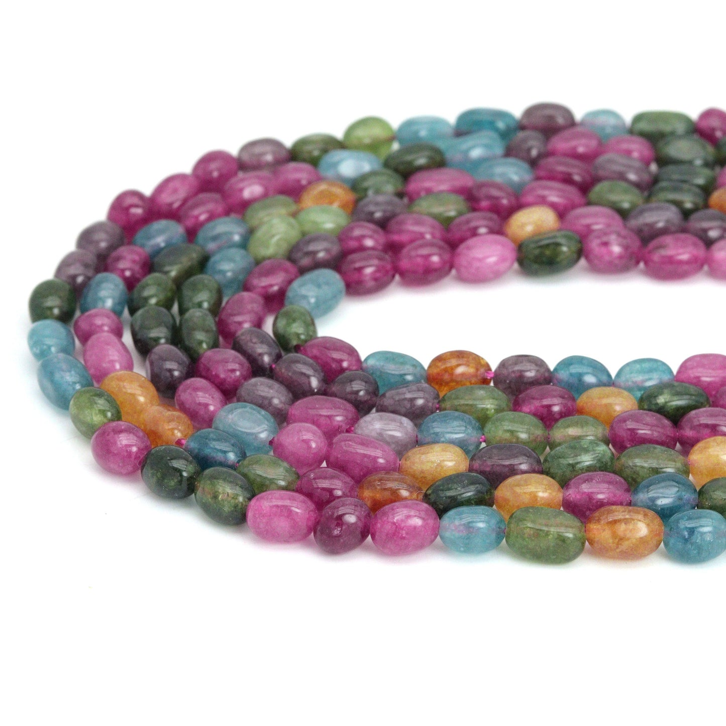 6x9mm Jade Smooth Oval Beads, Sku#U2149