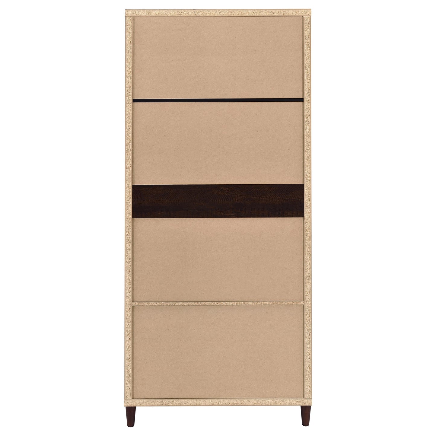 Nestor Tobacco 2-Drawer Tall Accent Cabinet with 2 Doors
