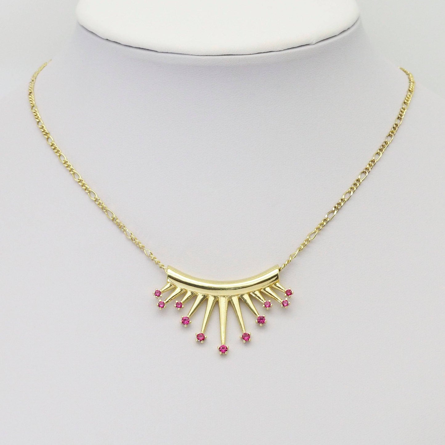 Colorful CZ Gold Celebration Dream Star Tube Pendant, Sku#LX337