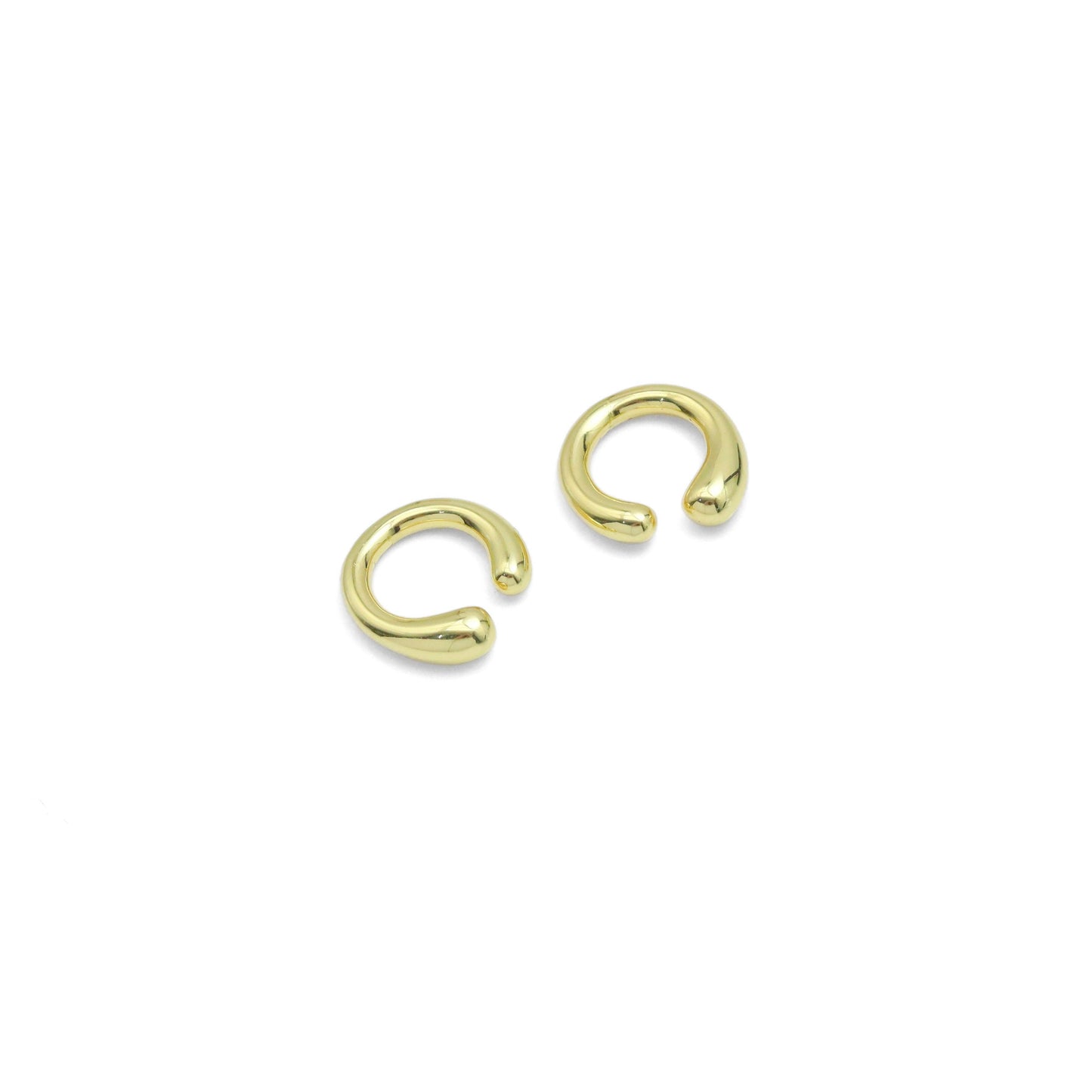 Plain Gold Silver Cute Ear cuff Earrings, Sku#A248