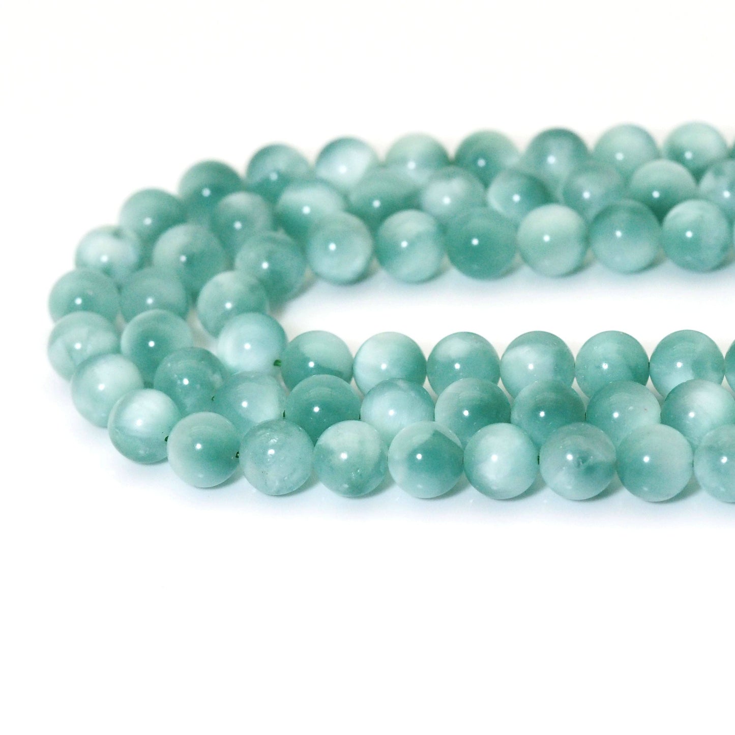 Genuine Angelite, 6mm/8mm/10mm/12mm Round Smooth, Sku#U1623