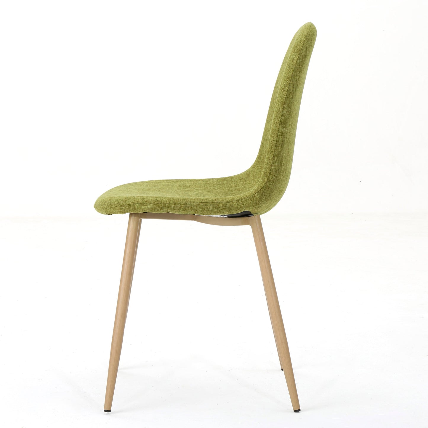 Mid-Century Modern Fabric Upholstered Dining Chairs, Set of 2