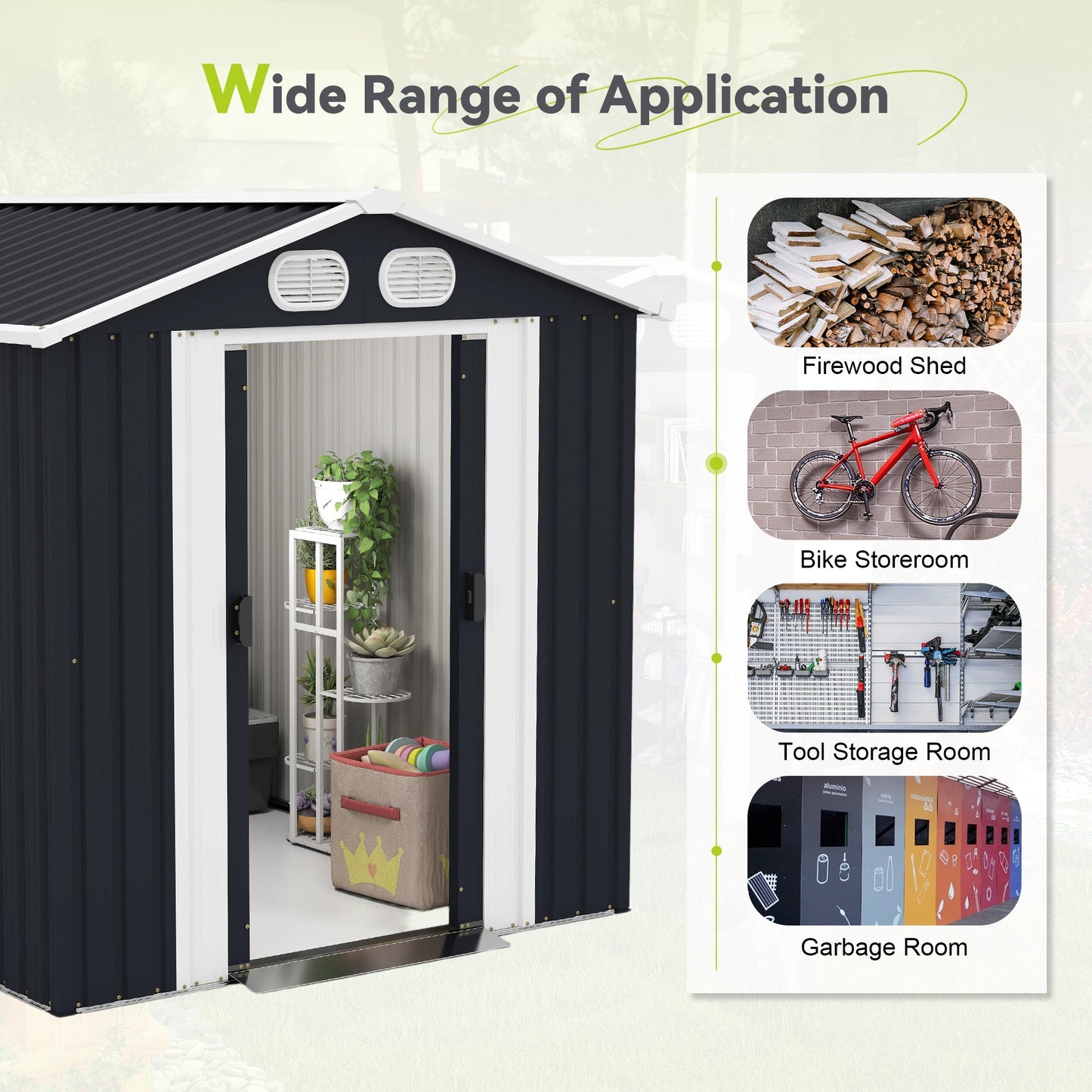 Campcraft 8x6 FT Outdoor Storage Shed