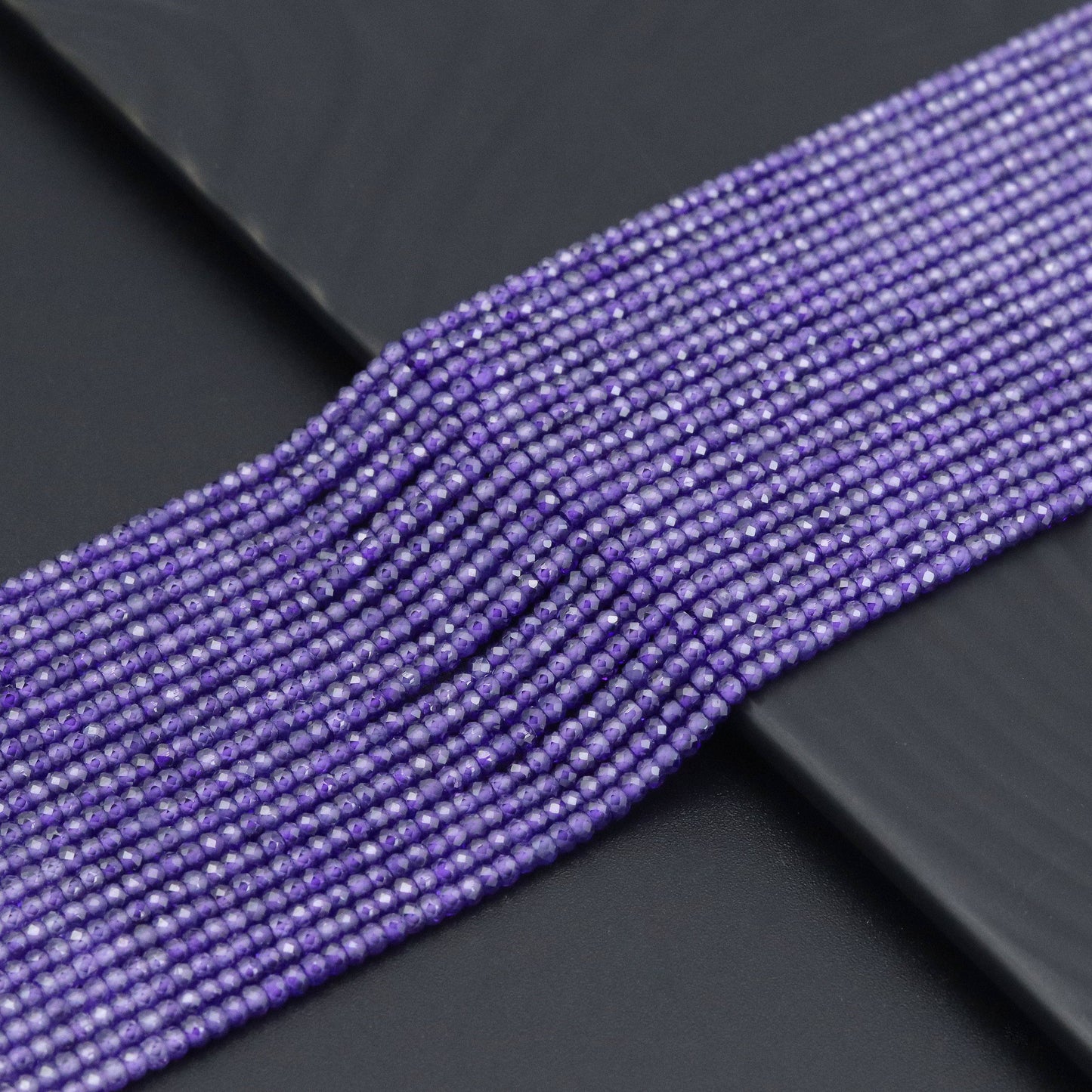 2x3mm Faceted Rondelle CZ Beads, Sku#U2129