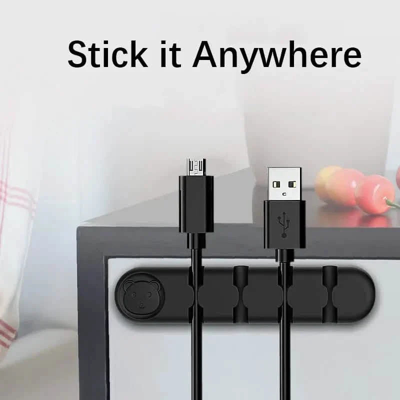Bear Silicone Wire Organizer Storage
