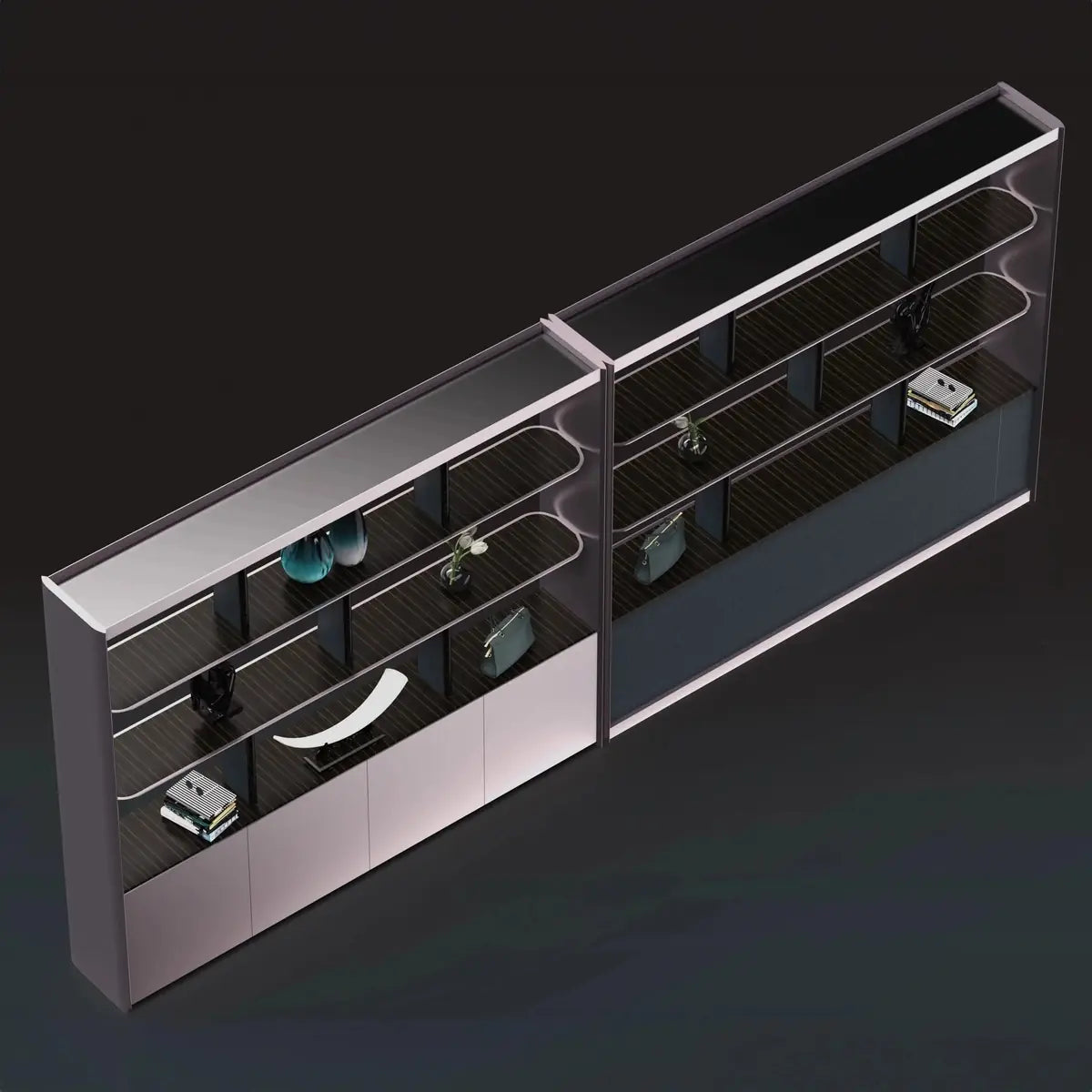 Vanta · Open Display Office Shelves