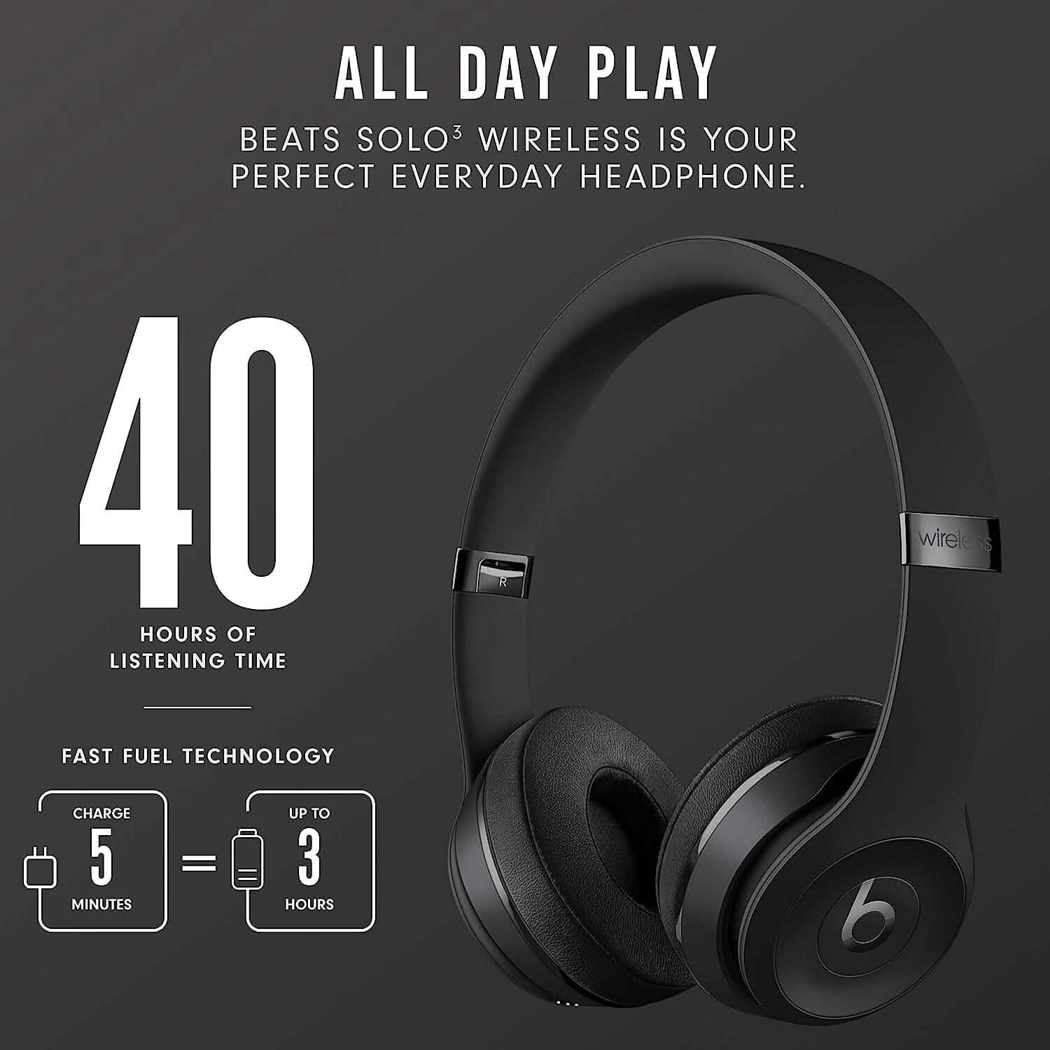 Beats Solo3 Wireless On-Ear Headphones  (Refurbished)
