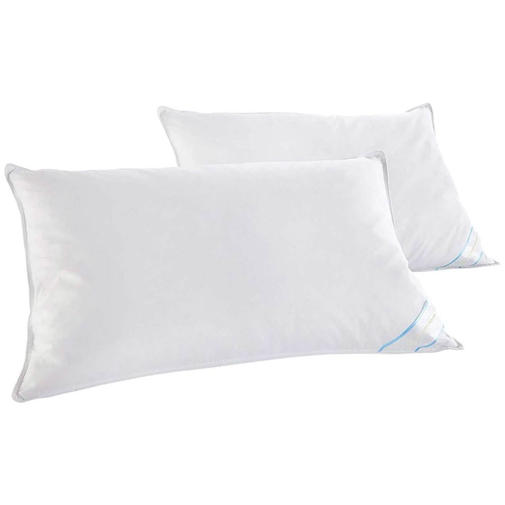 Oreillers en plumes de canard Beauty Sleep, 100 % coton