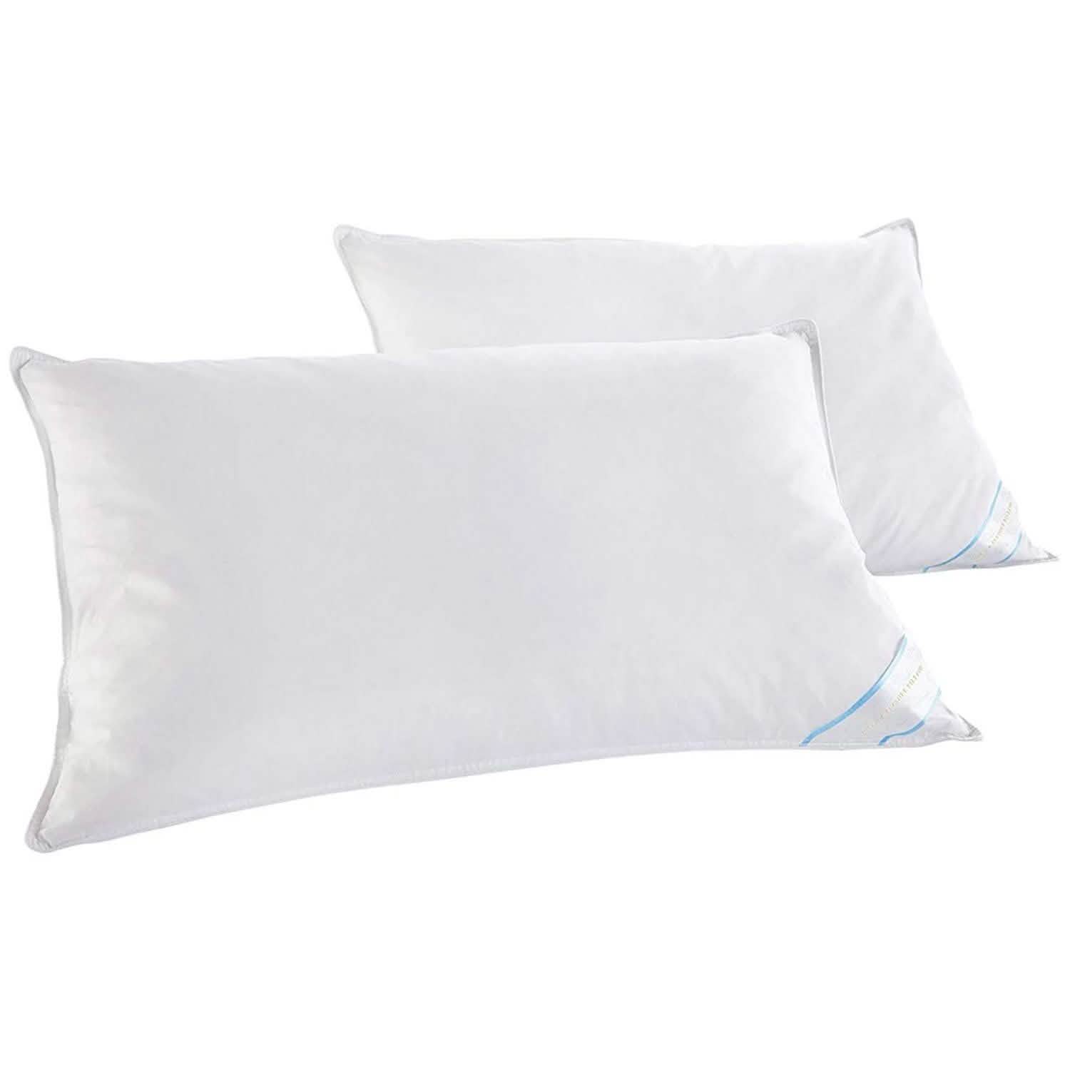 Oreillers en plumes de canard Beauty Sleep, 100 % coton