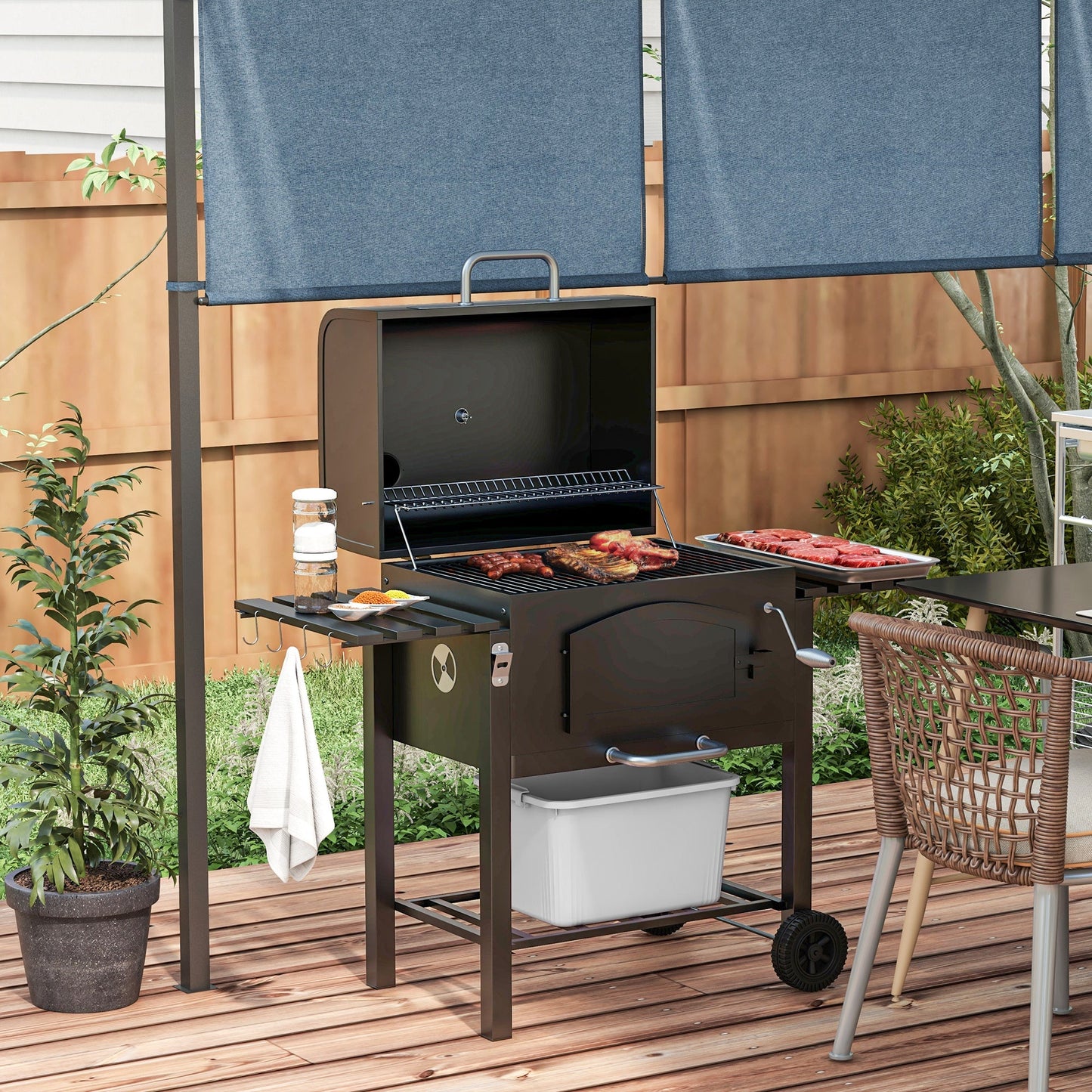 Outsunny Charcoal BBQ Grill