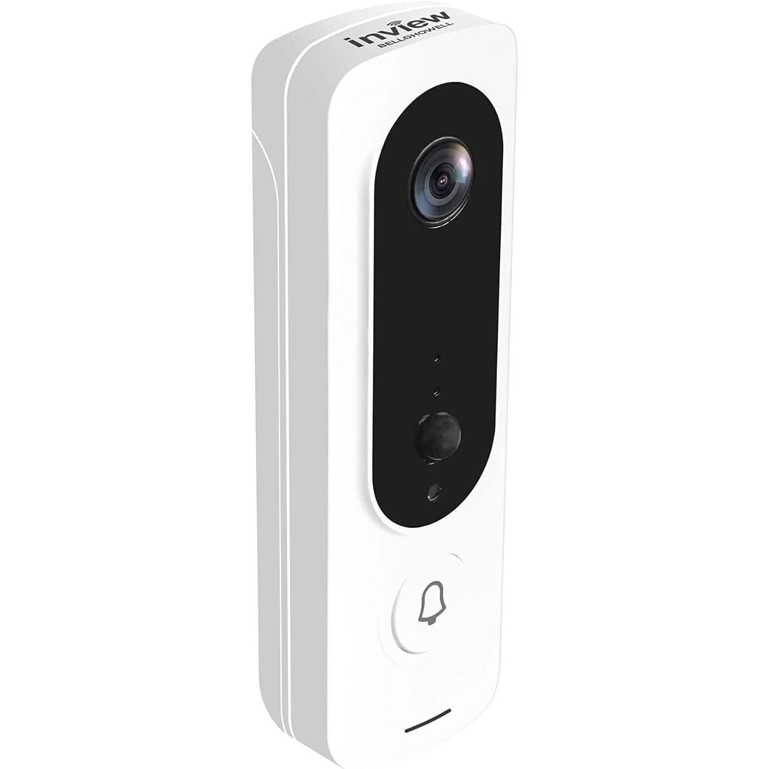 Bell+Howell InView BHDC1 1080p ドアベルカメラ + BHCH1A チャイムキット（ホワイト）（リファービッシュ品）