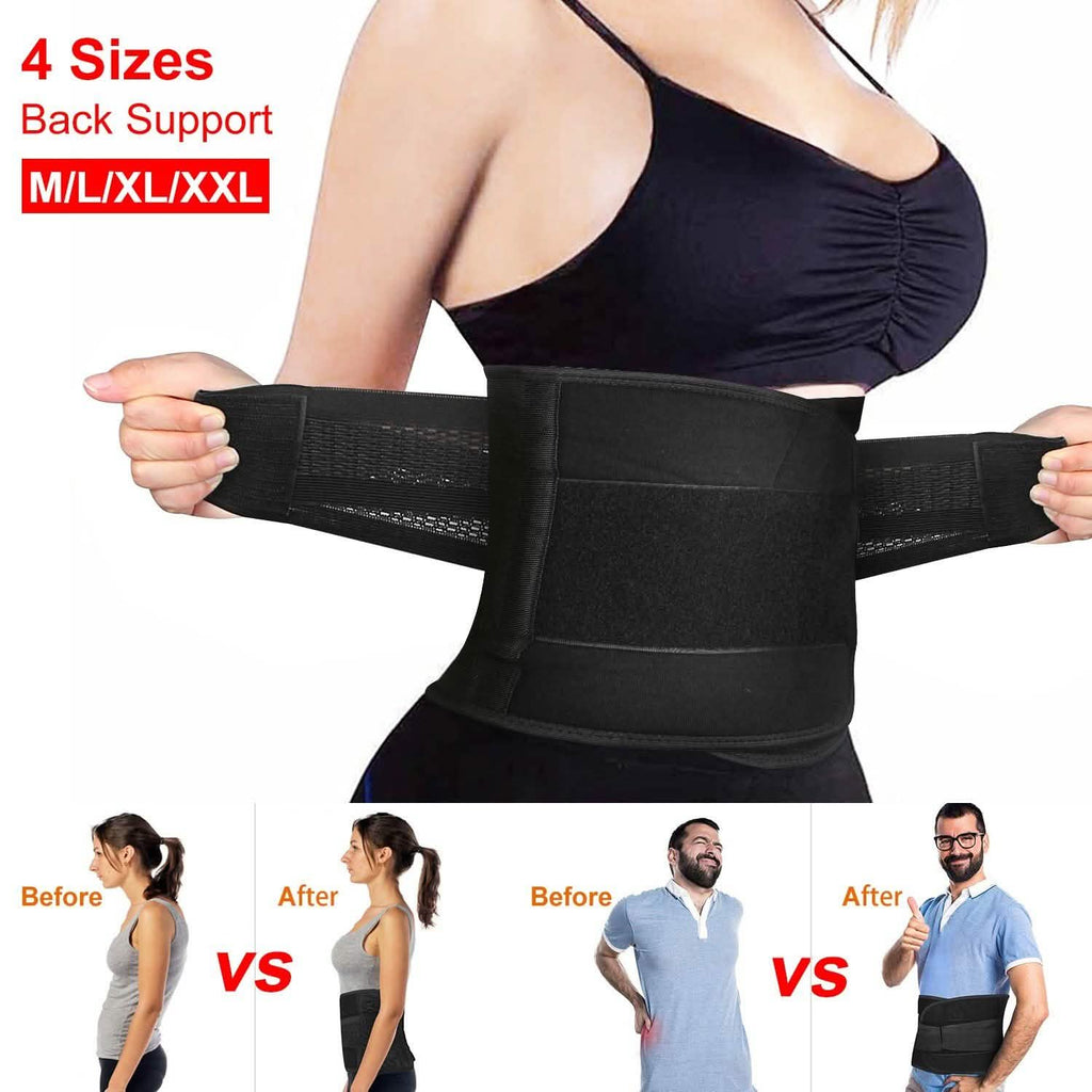 Ceinture de soutien lombaire - soulagement de la douleur - enveloppement de la taille