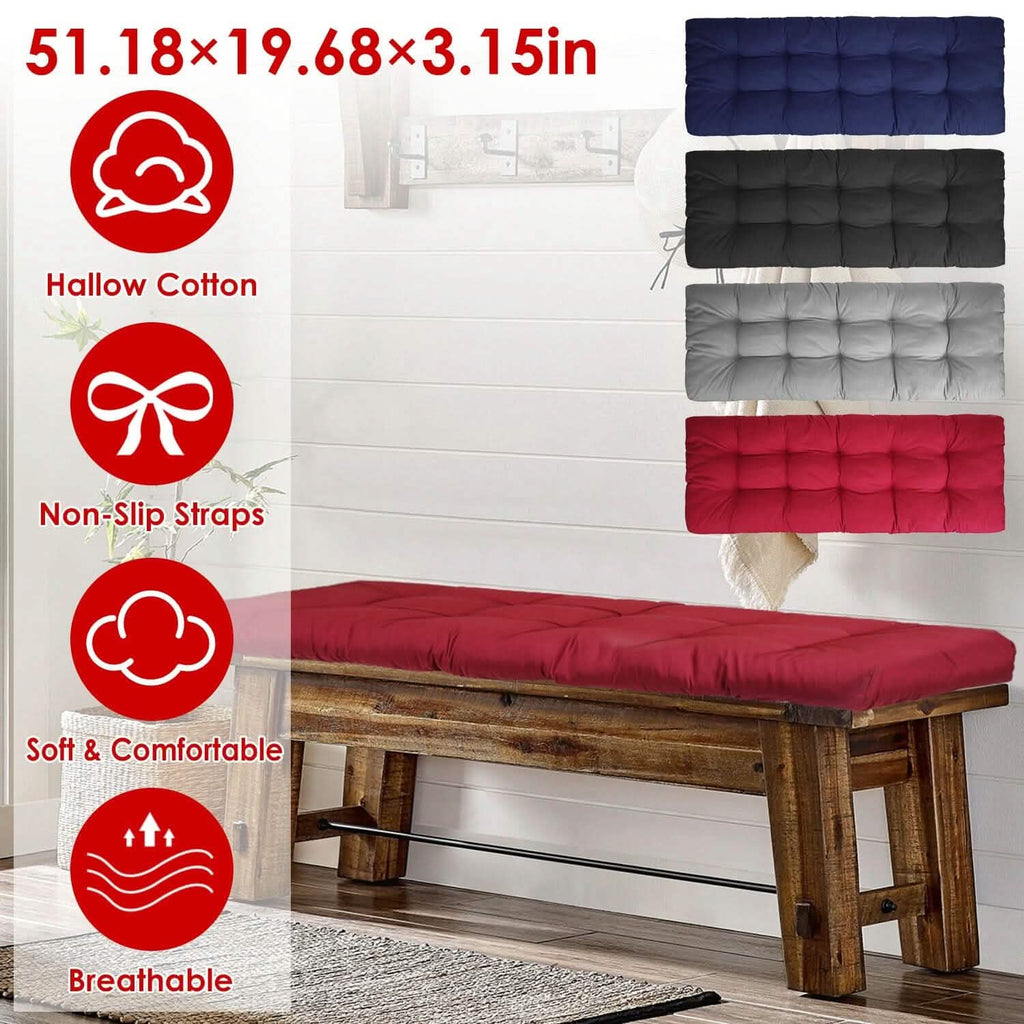 Coussin de banc pour meubles d'intérieur et d'extérieur antidérapant