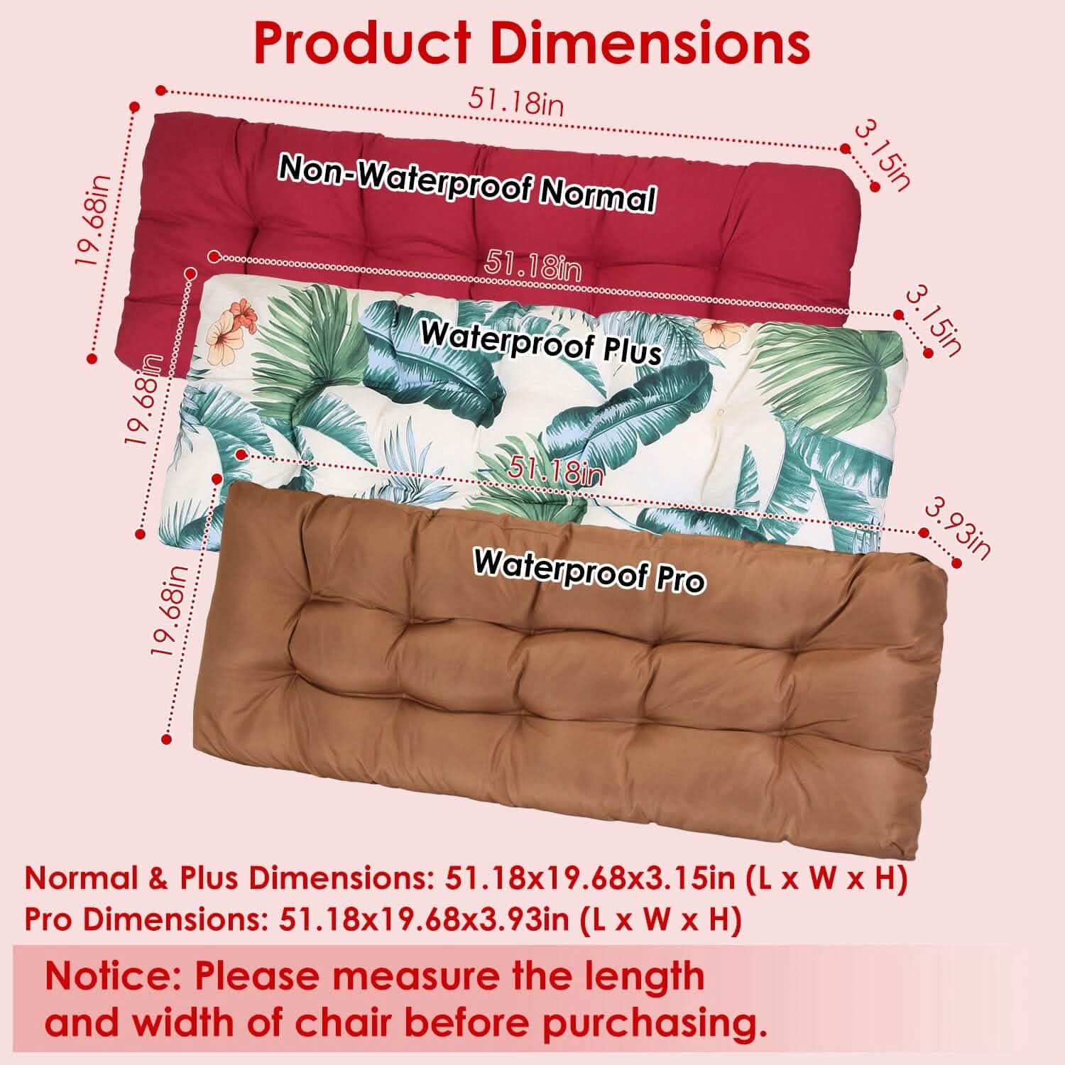 Coussin de banc pour meubles d'intérieur et d'extérieur antidérapant